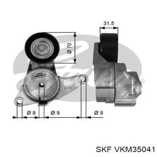 VKM35041 SKF натяжитель приводного ремня