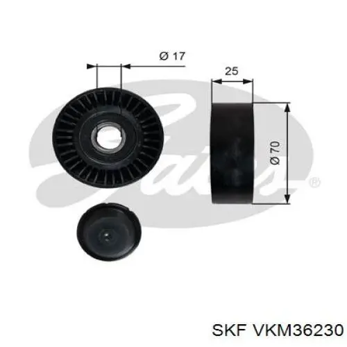 Rodillo tensor VKM36230 SKF