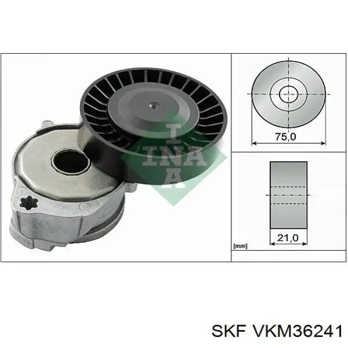 VKM 36241 SKF reguladora de tensão da correia de transmissão