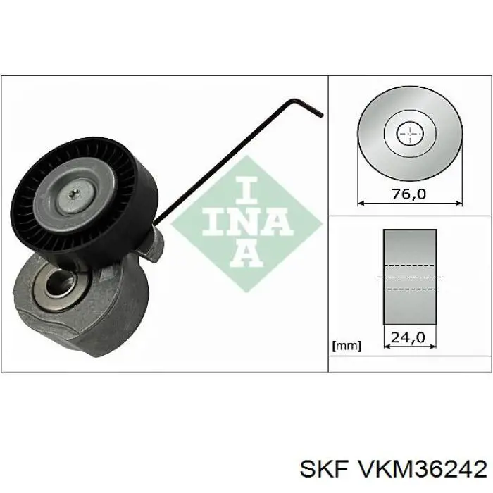 Купить VKM36242 SKF Натяжной ролик