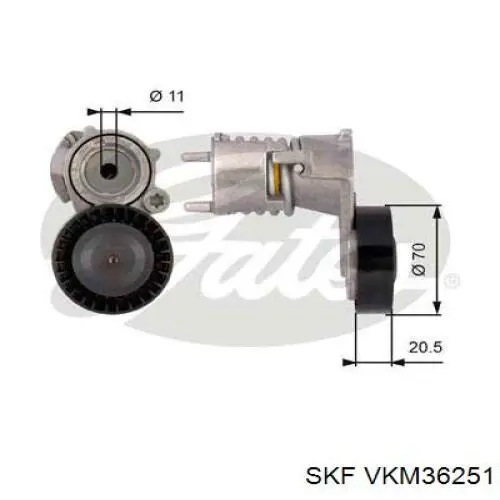 VKM 36251 SKF reguladora de tensão da correia de transmissão