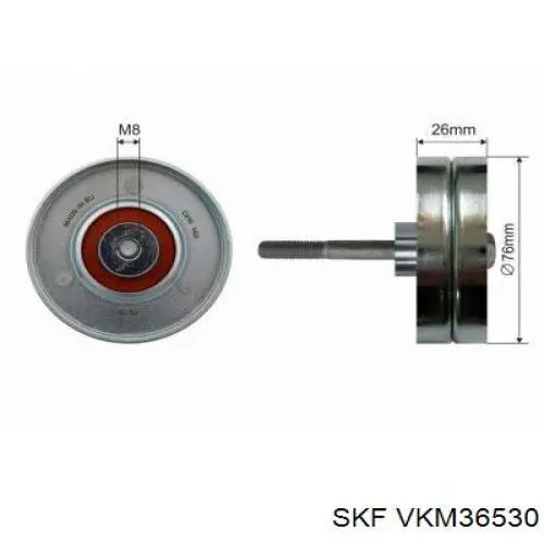 Натяжная планка поликлинового ремня SKF VKM36530