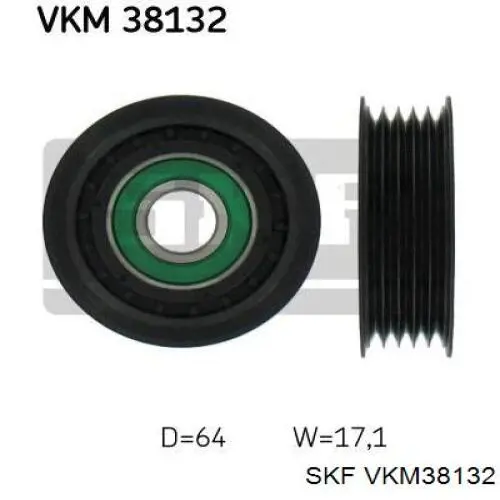 VKM38132 SKF паразитный ролик