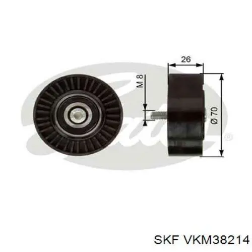 VKM38214 SKF паразитный ролик