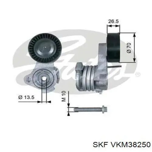 Натяжитель приводного ремня VKM38250 SKF