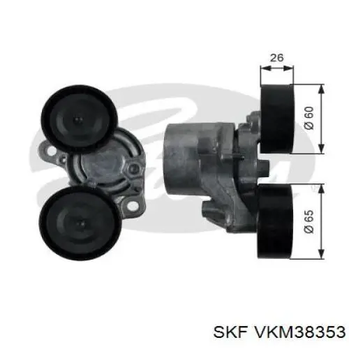 Tensor de correa, correa poli V VKM38353 SKF