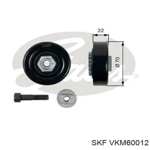 Натяжной ролик VKM60012 SKF