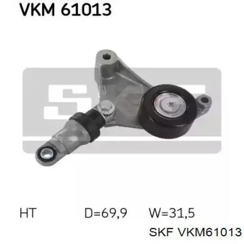 Tensor de correa, correa poli V VKM61013 SKF