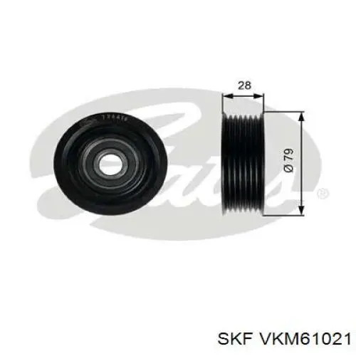 VKM 61021 SKF паразитный ролик