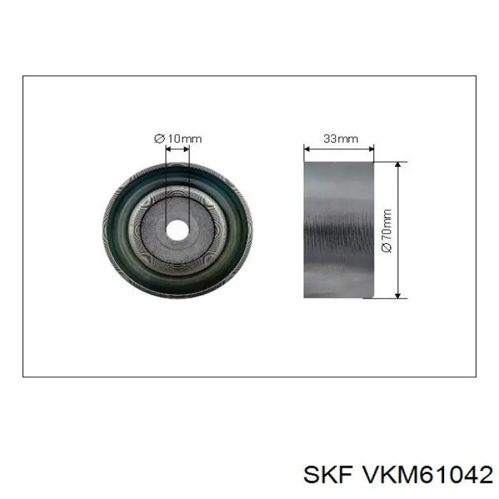 Натяжной ролик SKF VKM61042 цена, от 8.28 USD