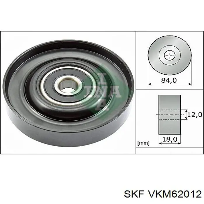 Натяжной ролик SKF VKM62012 цена, от 27.11 USD