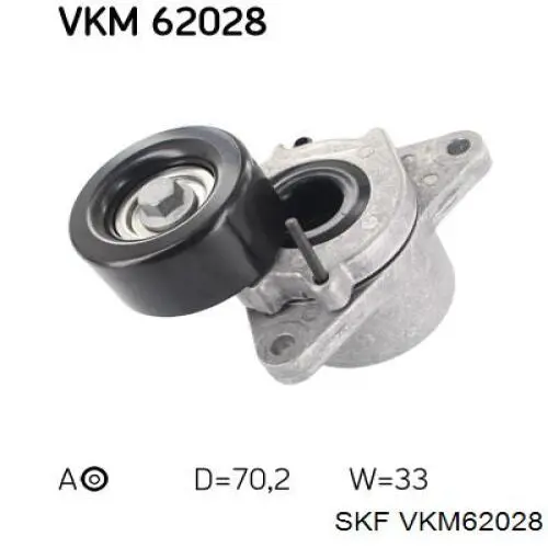 VKM62028 SKF reguladora de tensão da correia de transmissão