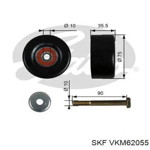 Паразитный ролик VKM62055 SKF