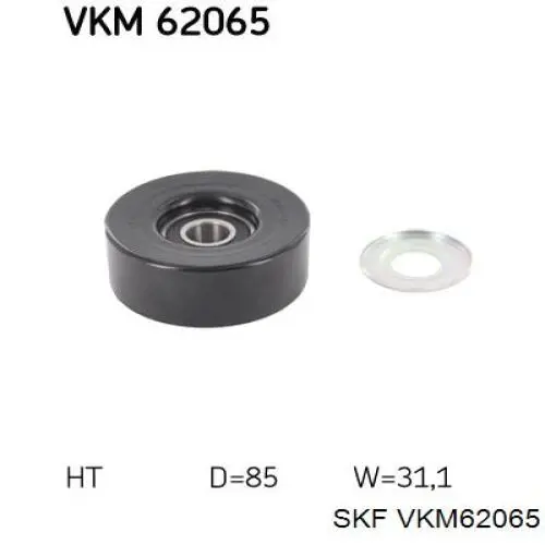 VKM62065 SKF rolo de reguladora de tensão da correia de transmissão