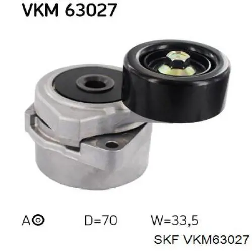 VKM63027 SKF reguladora de tensão da correia de transmissão