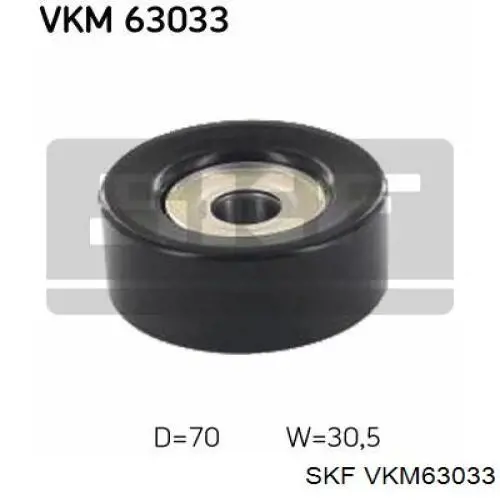 VKM 63033 SKF rolo parasita da correia de transmissão