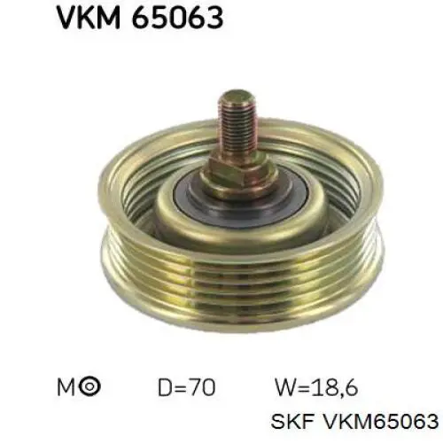 VKM65063 SKF rolo de reguladora de tensão da correia de transmissão