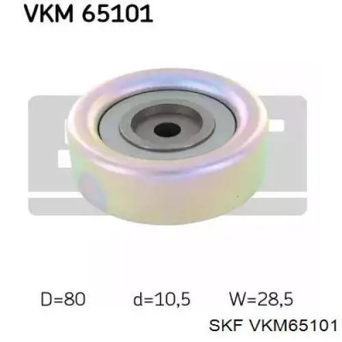 VKM65101 SKF rolo parasita da correia de transmissão