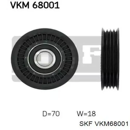 VKM 68001 SKF натяжной ролик