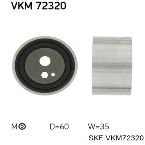 VKM72320 SKF ролик грм