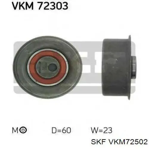 VKM 72502 SKF ролик натяжителя ремня тнвд