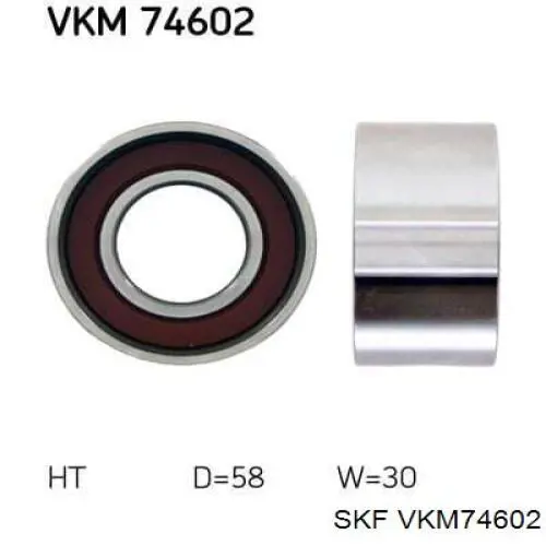 Паразитный ролик ГРМ VKM74602 SKF