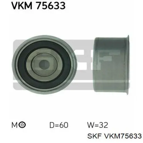 Rodillo, cadena de distribución VKM75633 SKF