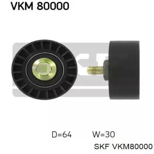 Rodillo intermedio de correa dentada VKM80000 SKF