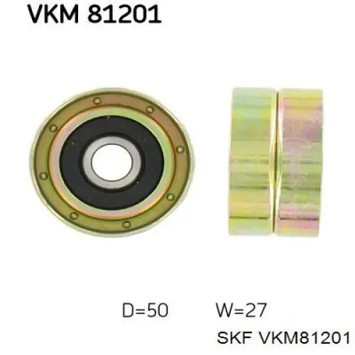 VKM 81201 SKF ролик ремня грм паразитный