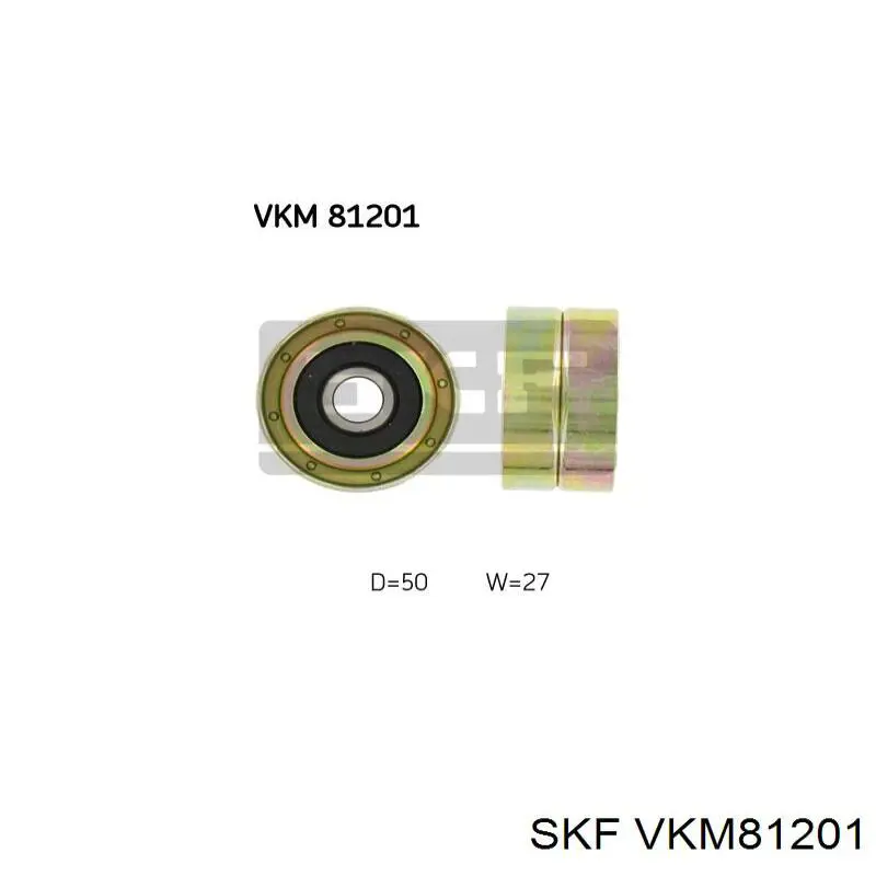Ролик ремня ГРМ, паразитный SKF VKM81201