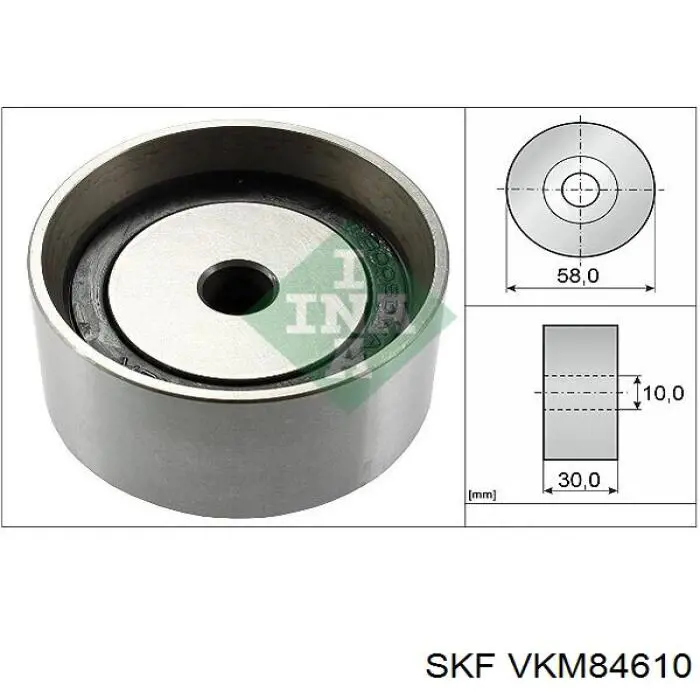 Паразитный ролик ГРМ VKM84610 SKF