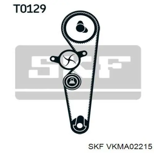 Комплект ремня ГРМ VKMA02215 SKF