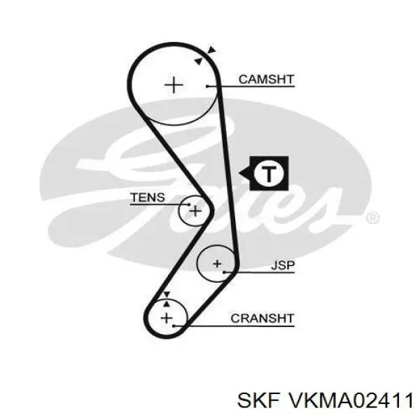 Купить VKMA02411 SKF Комплект ГРМ