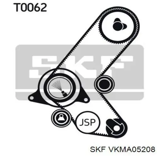 Kit correa de distribución VKMA05208 SKF