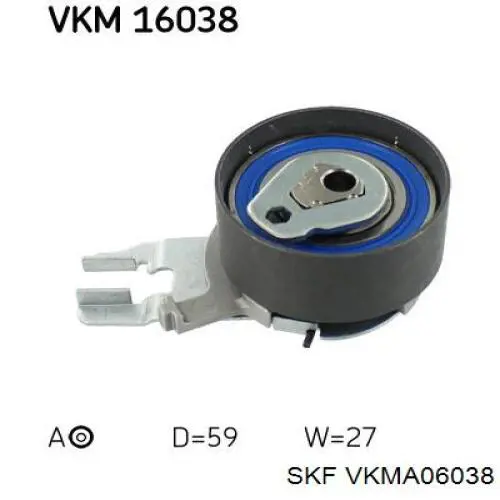 VKMA06038 SKF Комплект ремня ГРМ