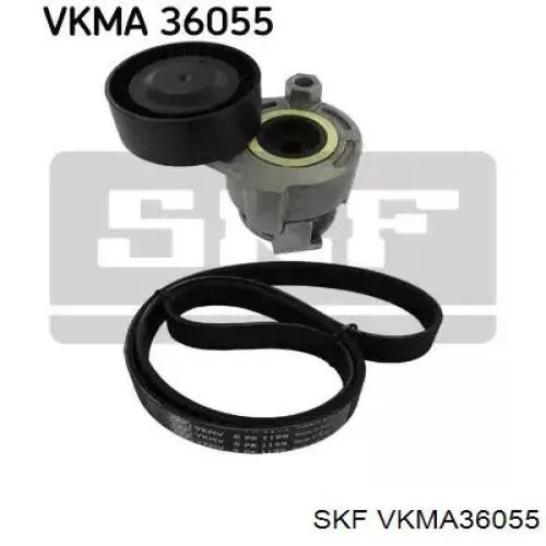 Ремінь приводний, агрегатів, комплект VKMA36055 SKF