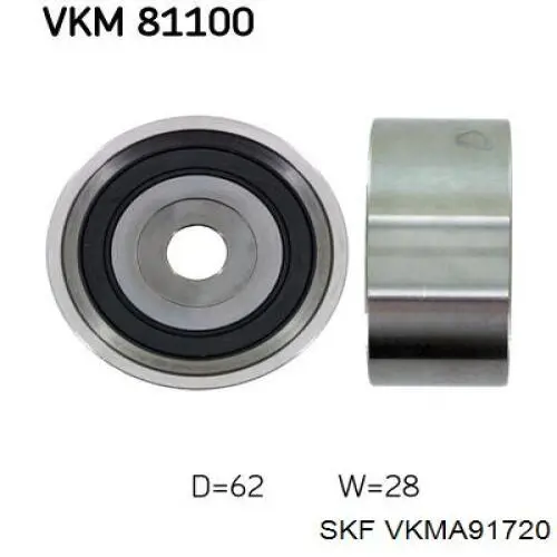 VKMA 91720 SKF комплект грм