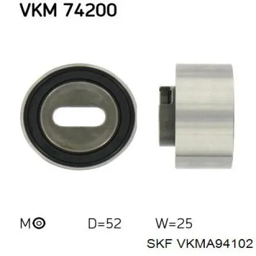 Ремінь ГРМ, комплект VKMA94102 SKF