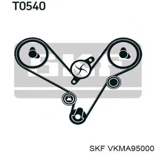 ГРМ ремни, комплект SKF VKMA95000 цена, от 101.62 USD