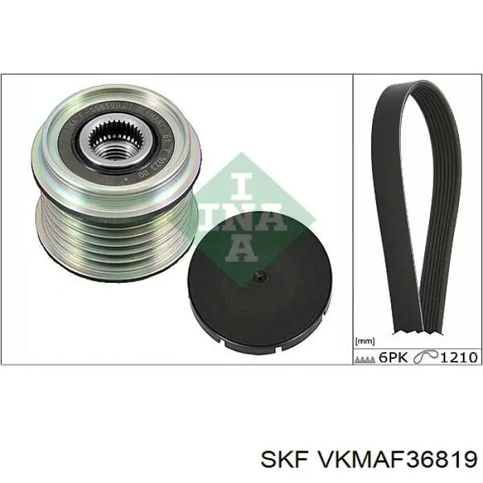 VKMAF36819 SKF ремень агрегатов приводной, комплект
