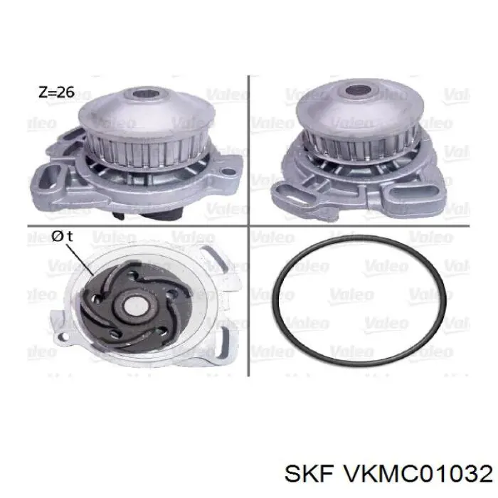 VKMC 01032 SKF комплект грм