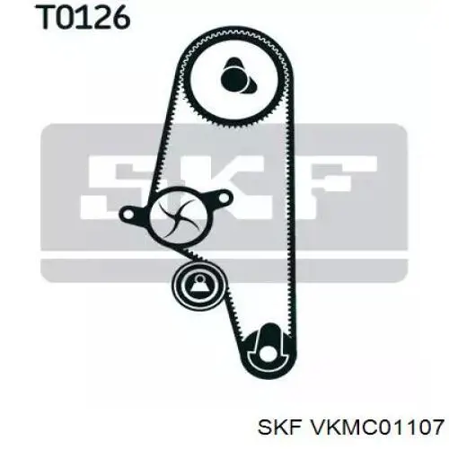 Комплект ремня ГРМ VKMC01107 SKF