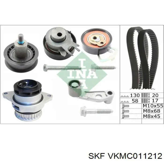 ГРМ ремни, комплект SKF VKMC011212 цена, от 144.56 USD