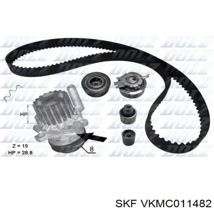 Комплект ГРМ VKMC011482 SKF