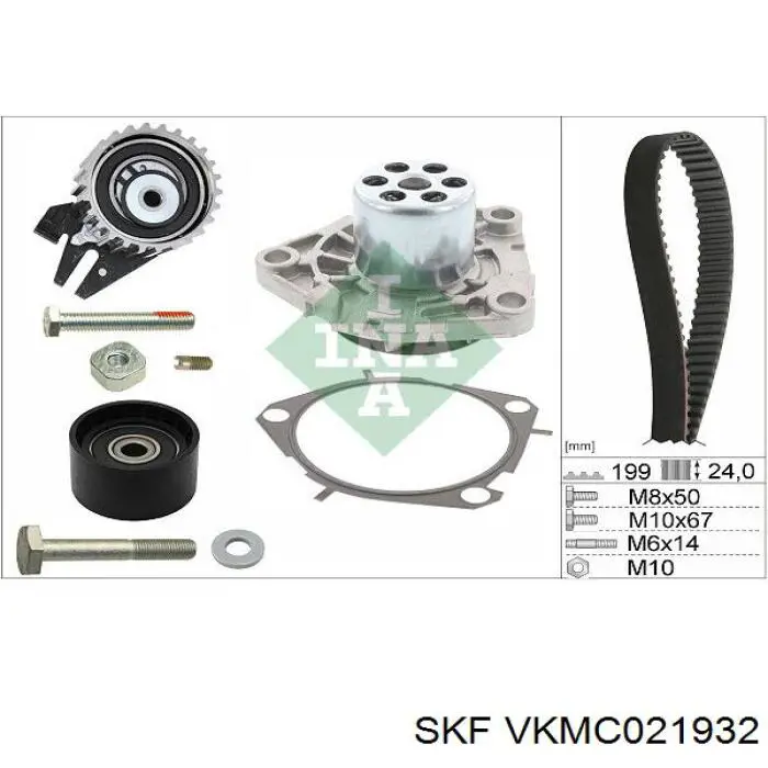 Kit correa de distribución VKMC021932 SKF