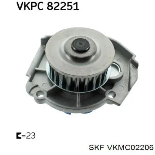 Комплект ГРМ VKMC02206 SKF