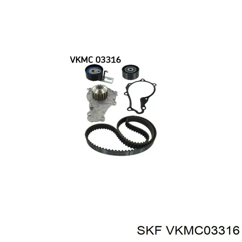 Ремень ГРМ, комплект SKF VKMC03316