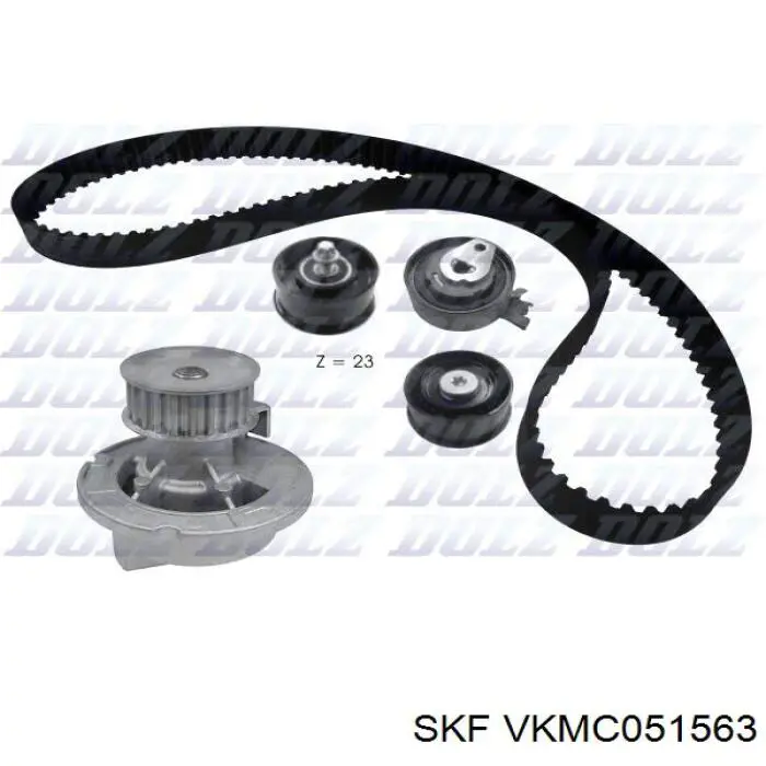 VKMC051563 SKF Комплект ремня ГРМ