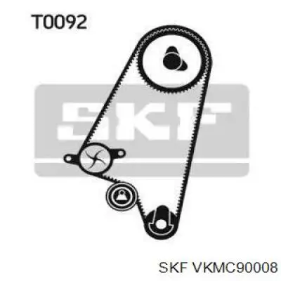 Комплект ГРМ VKMC90008 SKF