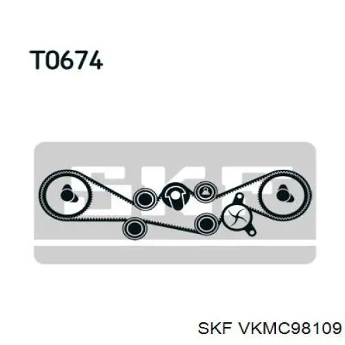 Купить 21111AA033 Subaru Комплект ГРМ